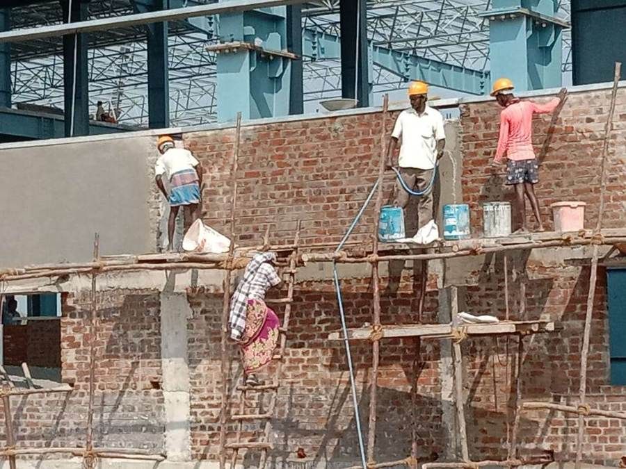 Brick infill walls